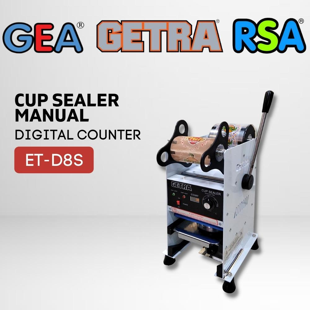 GETRA Manual Cup Sealer Alat Press Gelas Plastik 22 OZ ET-D8 SM Original & Garansi