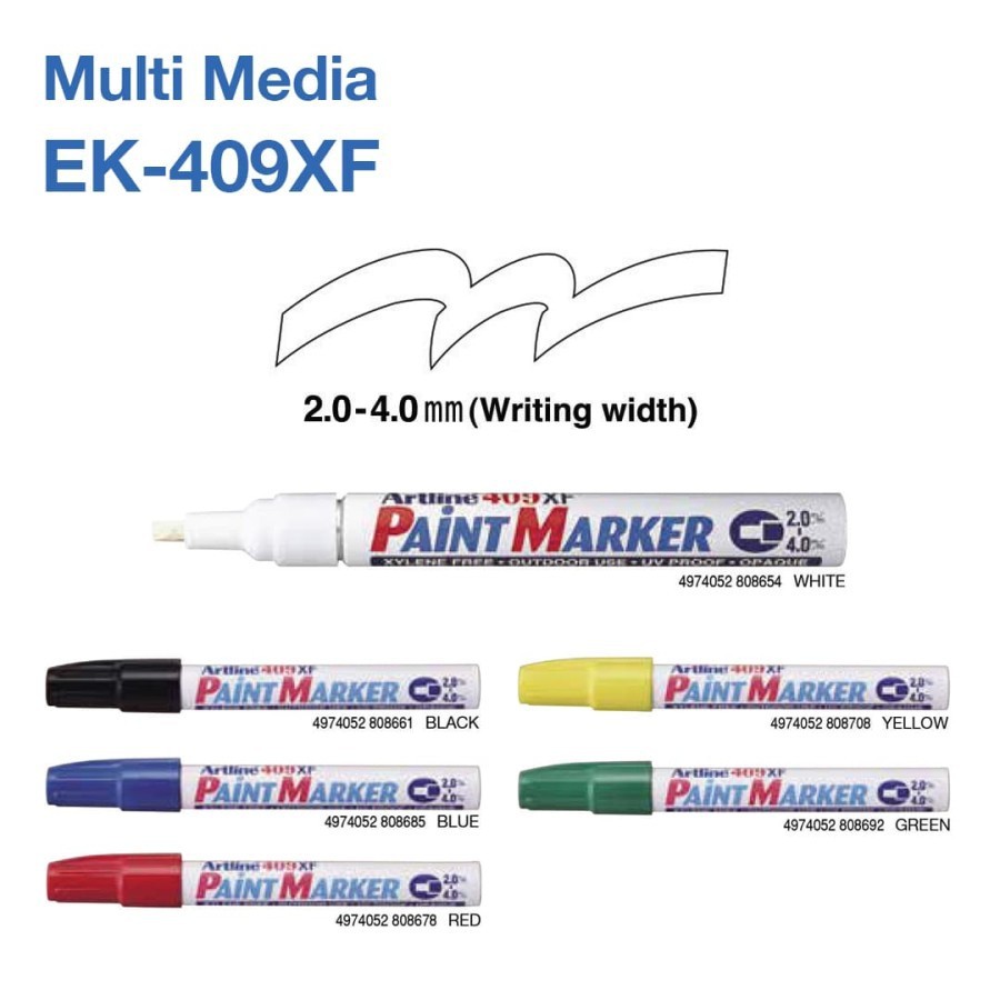 

GROSIR Spidol Paint Marker Artline 2-4 mm EK-409XF