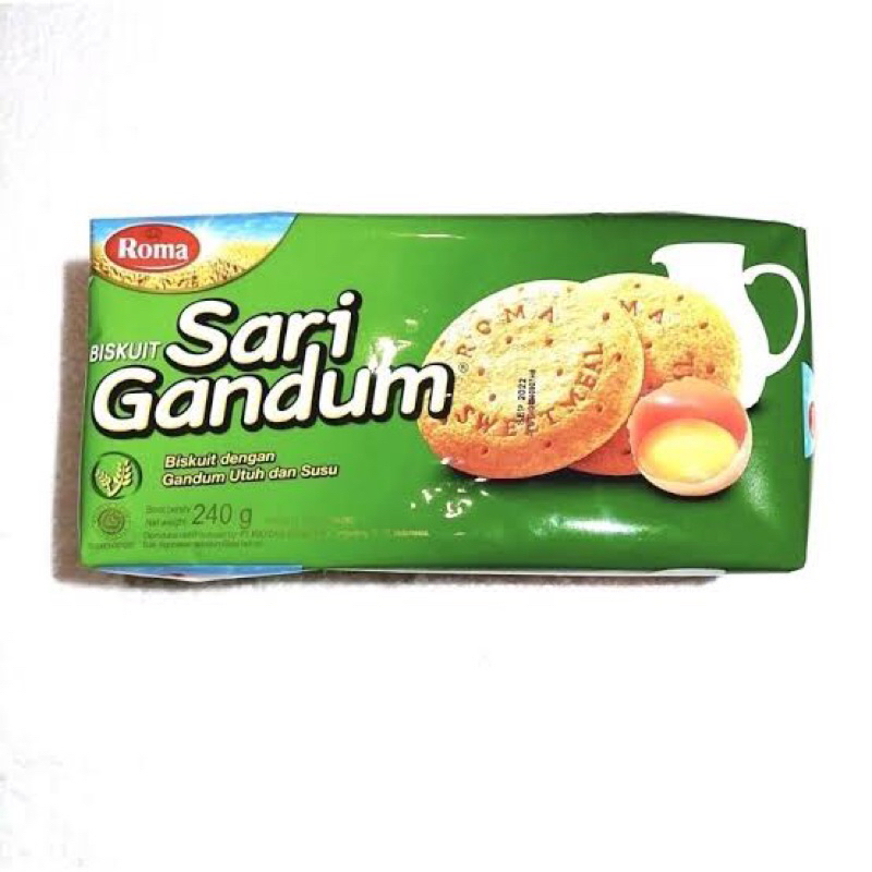 

Roma Sari Gandum rasa Original 240gr