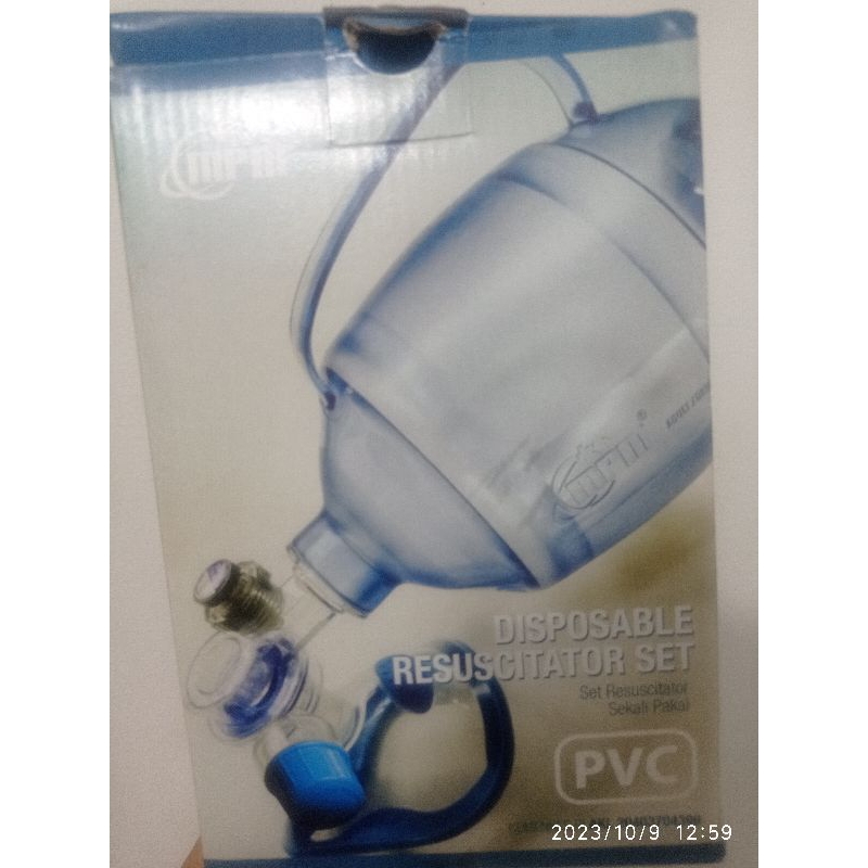 NEW DISPOSABLE RESUSCITATOR SET/AMBU BAG DEWASA