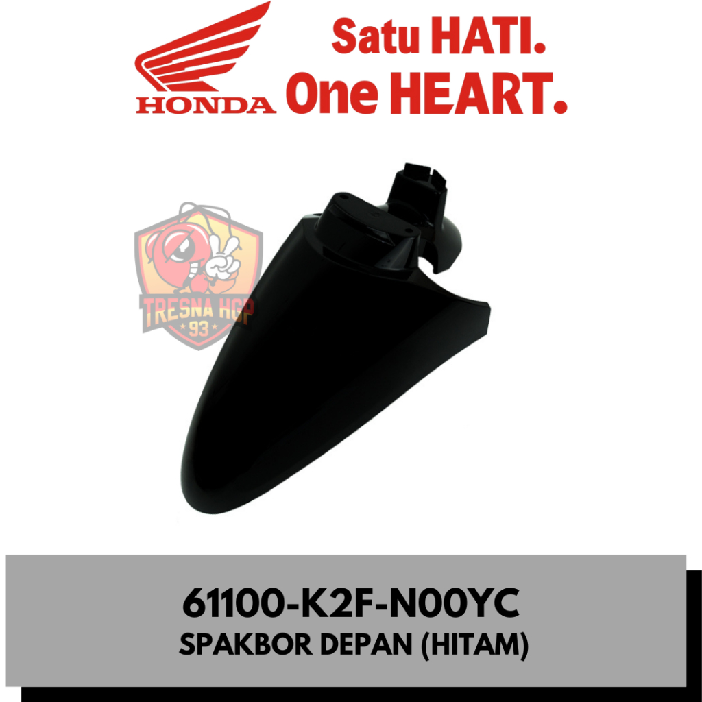 61100-K2F-N00YC SPAKBOR DEPAN HITAM SCOOPY ESP K2F ORIGINAL | FENDER FR 61100K2FN00YC