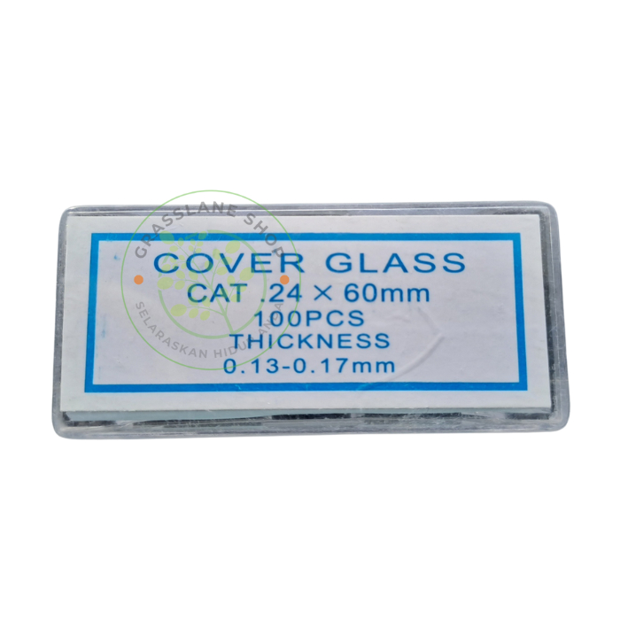 NEW Kaca Penutup Preparat 24x60 Cover Deck Glass Mikroskop 24 X 60 Standard RBU