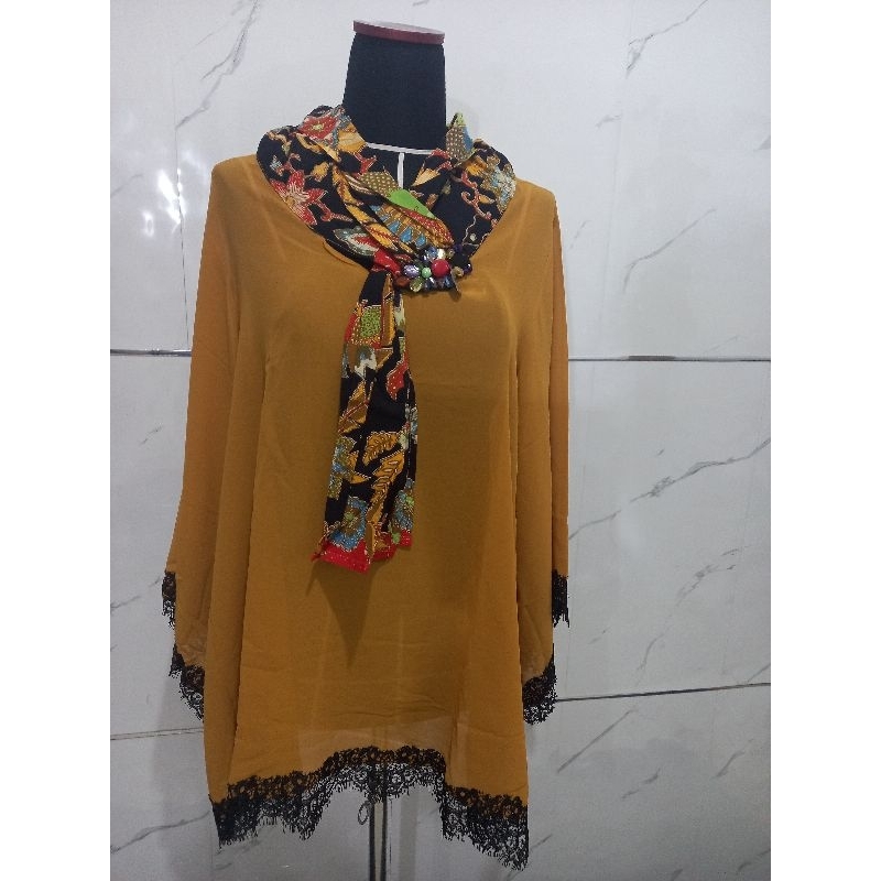 blouse syal warna master Luire by Raden Sirait
