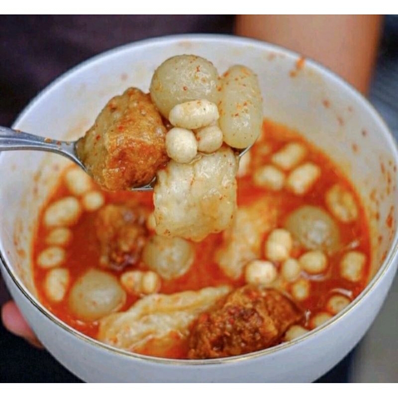 

Boci/Baso aci lengkap dengan bumbu yang melimpah