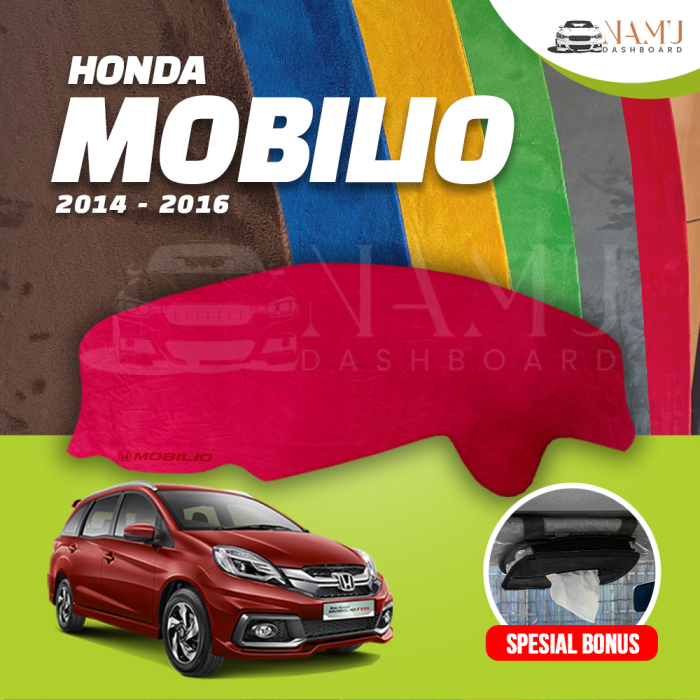 ALAS BULU DASHBOARD MOBIL MOBILIO - COVER KARPET PELINDUNG DASBOR HONDA 2014 2015 2016