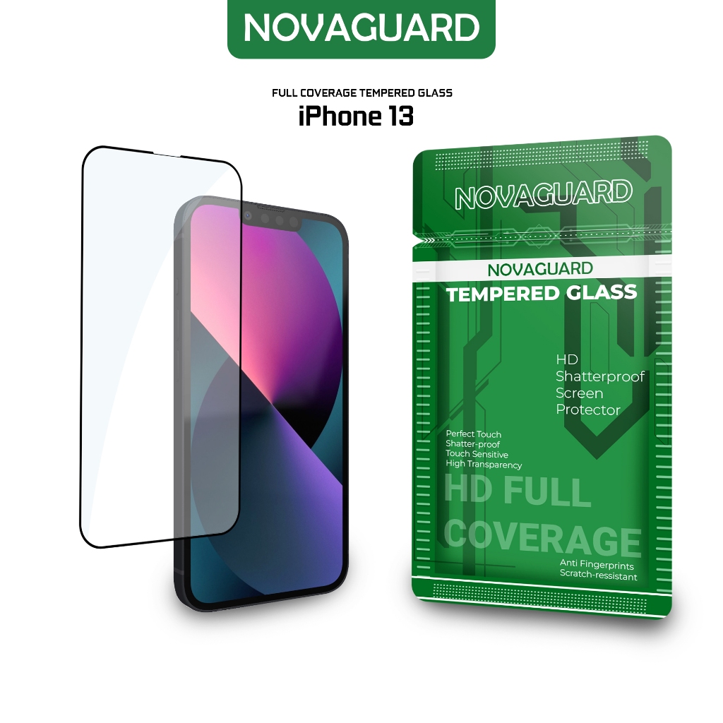 NovaGuard 5D Anti Gores Tempered Glass for iPhone 13 Fullcover Screen Premium Glass 15 PRO MAX 15 PL