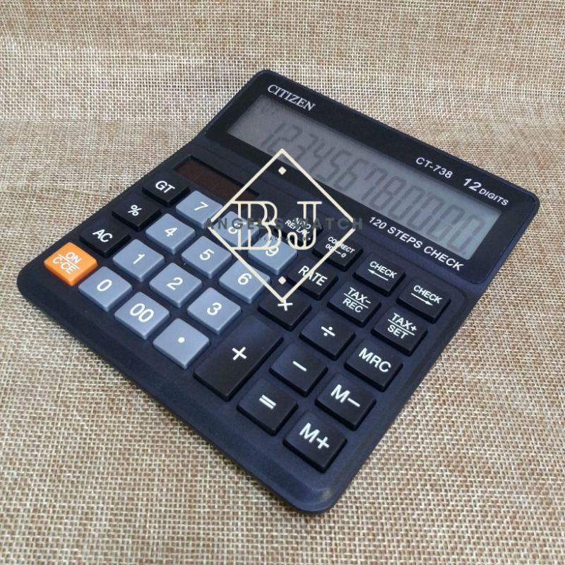 

Kalkulator Citizen CT-738 12 digit ct738 citizen kalkulator dagang