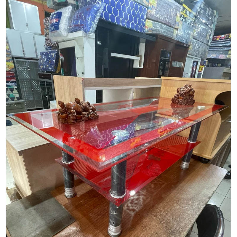 Meja Tamu kaca import