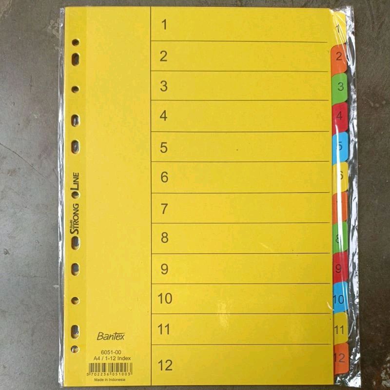 

BANTEX Divider A4 1-12 index 6051-00