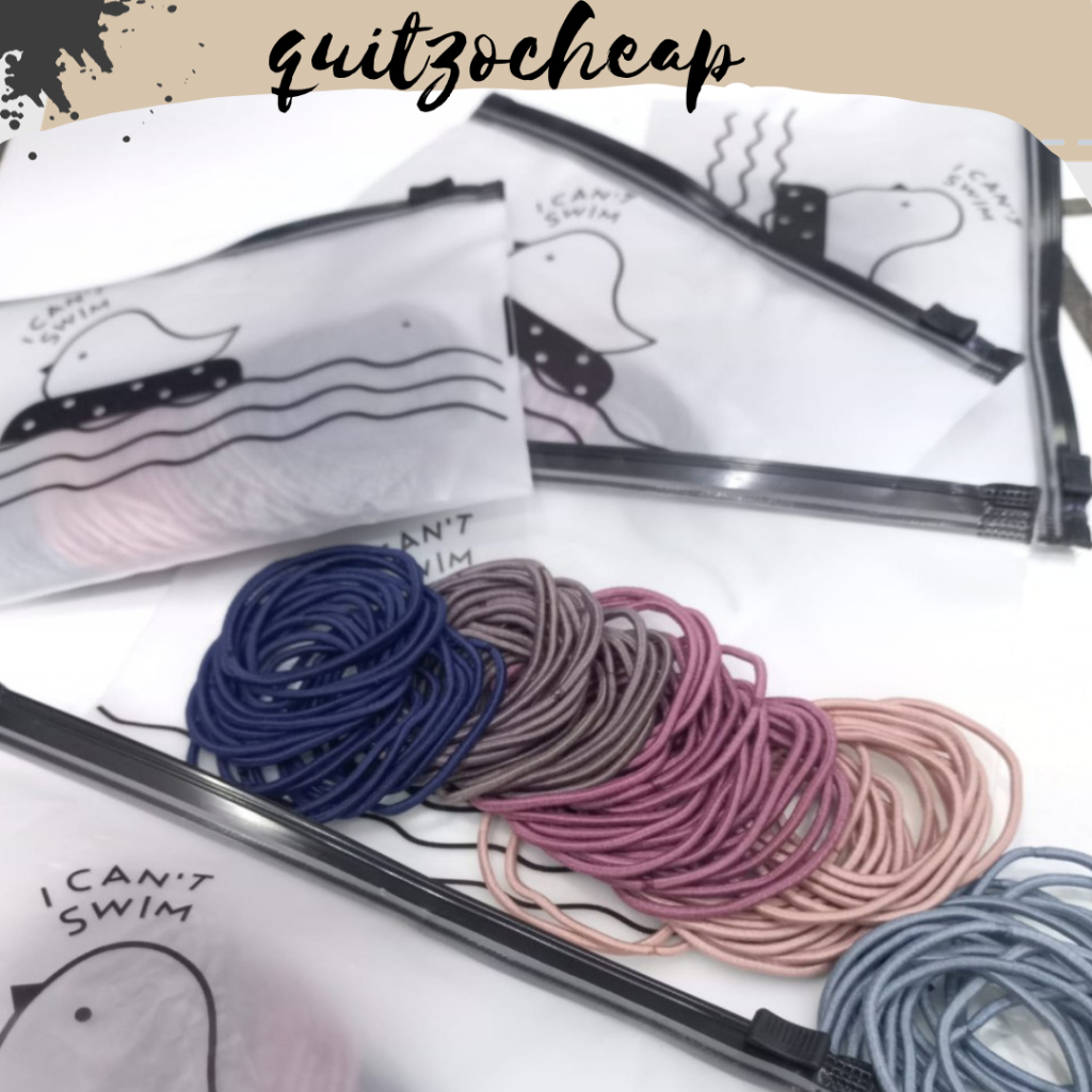 Ikat Rambut Korea Isi 100pcs / Ikat Rambut Pouch|| IKAT RAMBUT KOREA  ISI 100