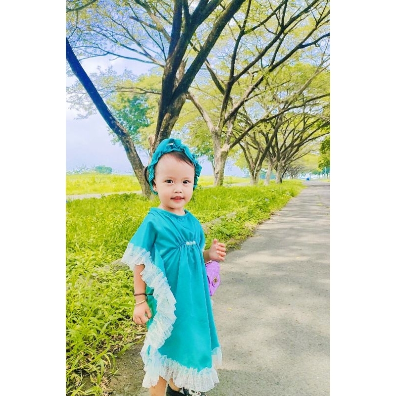 Kaftan Anak Perempuan Umur 8 9 Tahun Gamis Tanggung 7-13Th Cewek Games Remaja 2026 Gamis Lebaran Ana