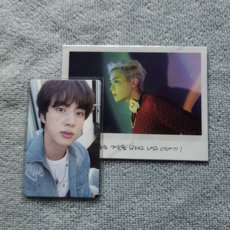 Photocard official Bts Seokjin Memories 2021 DVD Bluray jhope instan photo