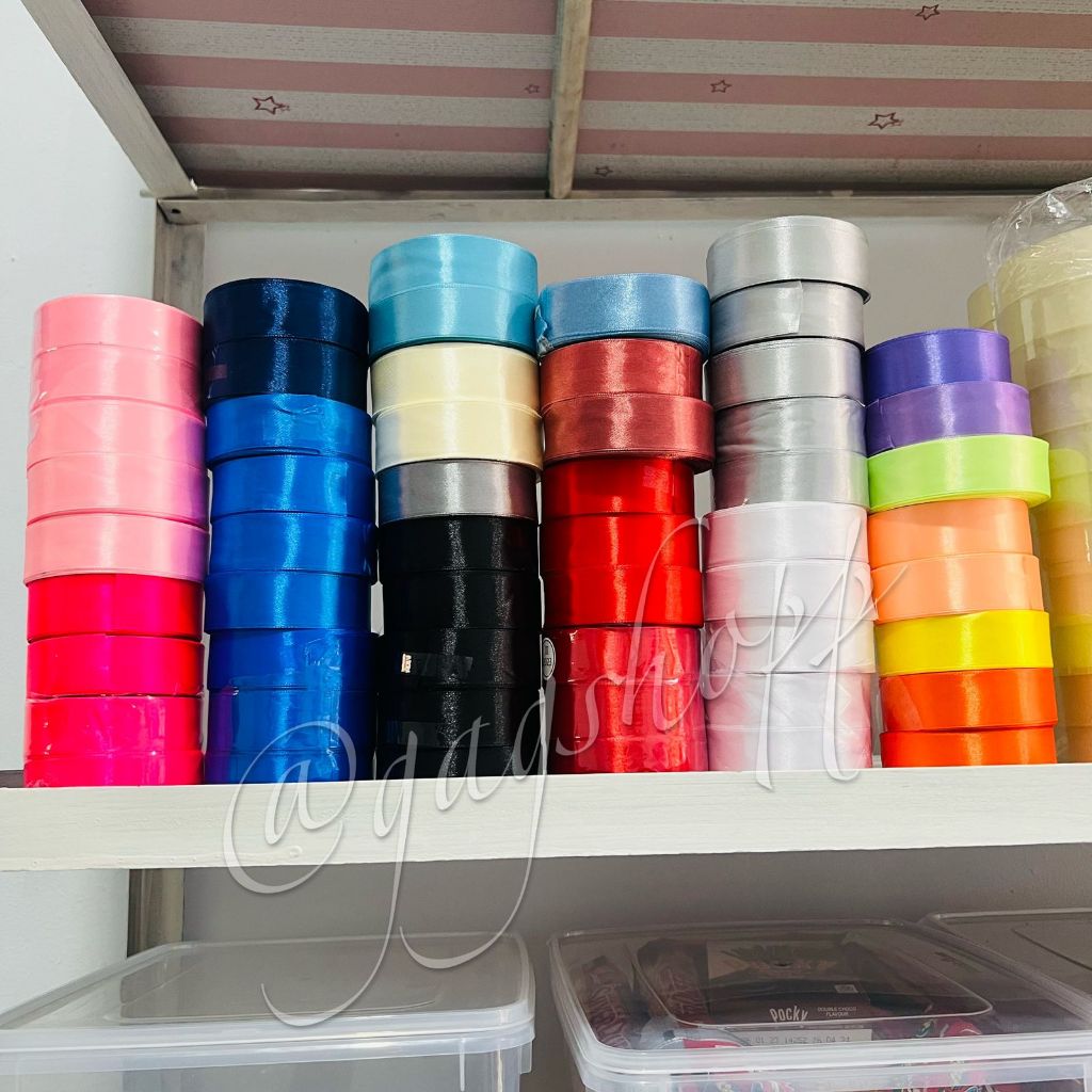 

PITA SATIN, PITA KADO, 2.5 CM (1")HARGA PERMETER