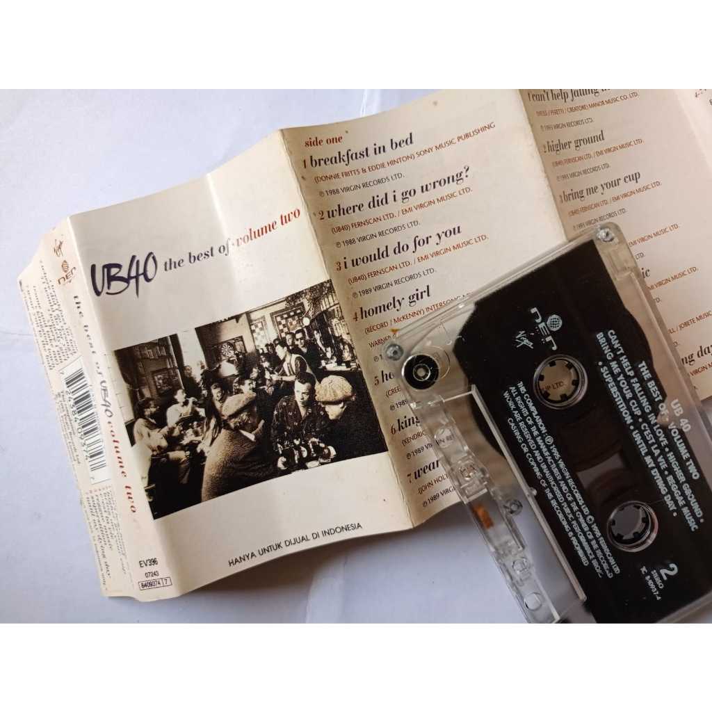 Kaset Pita Original UB40 | The Best of UB40 Volume Two (Preloved)