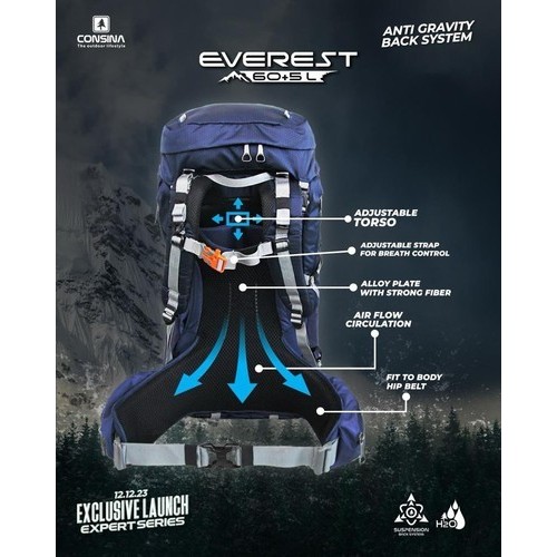 Carrier Consina Everest 60+5L Gen 3