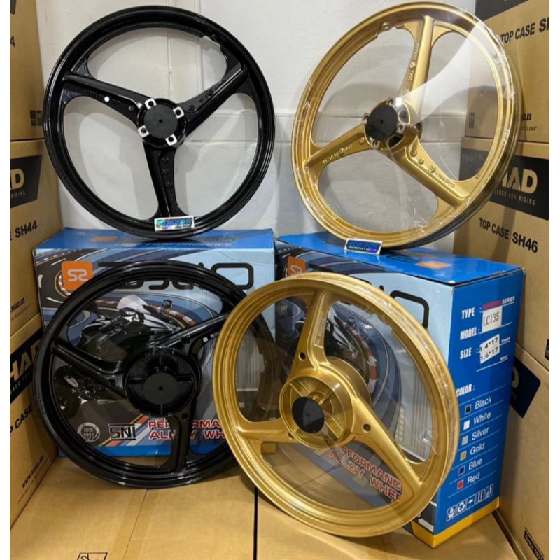 velg pelek racing assio palang 3 yamaha fizr/ Jupiter lama/ vega lama/ crypton/alfa