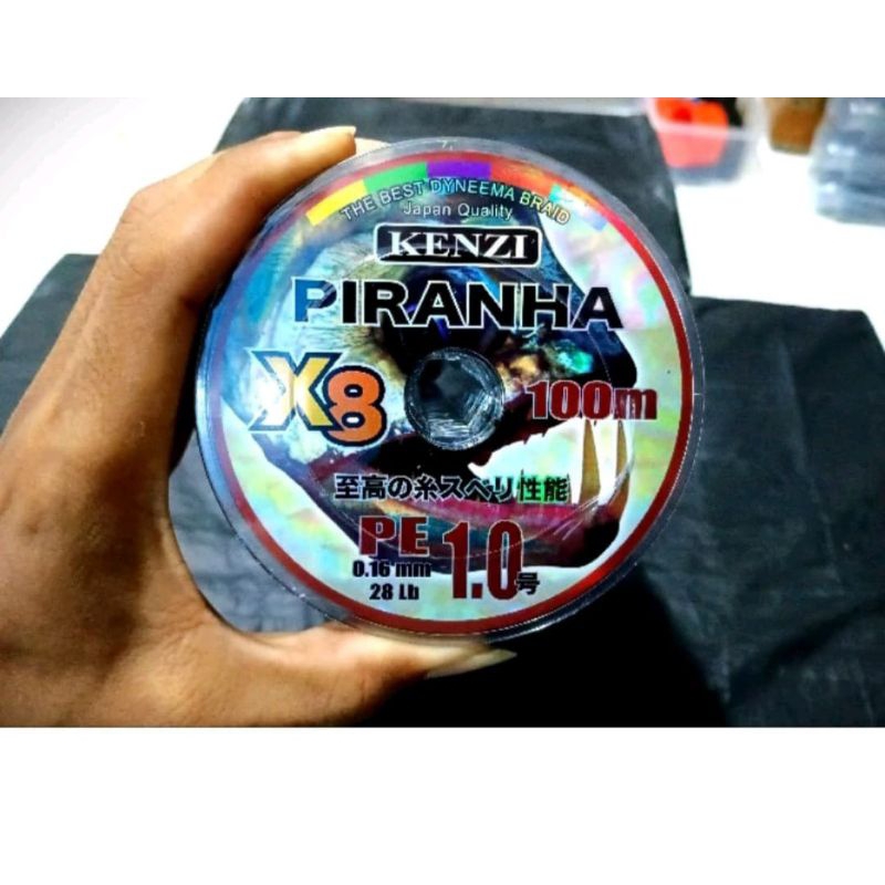 senar pancing PE kenzi piranha x8 100m