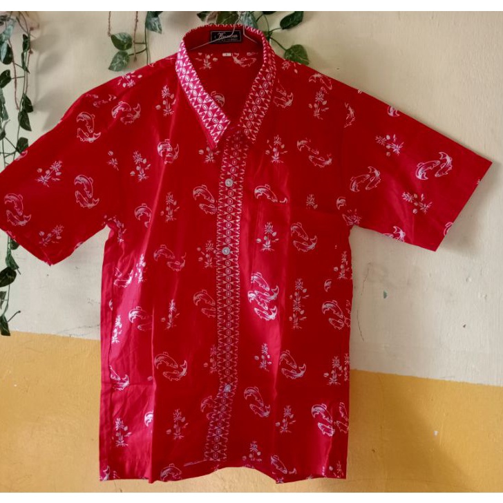 STOK SIAP COD BAJU BATIK SD KOTA BEKASI LENGAN PENDEK