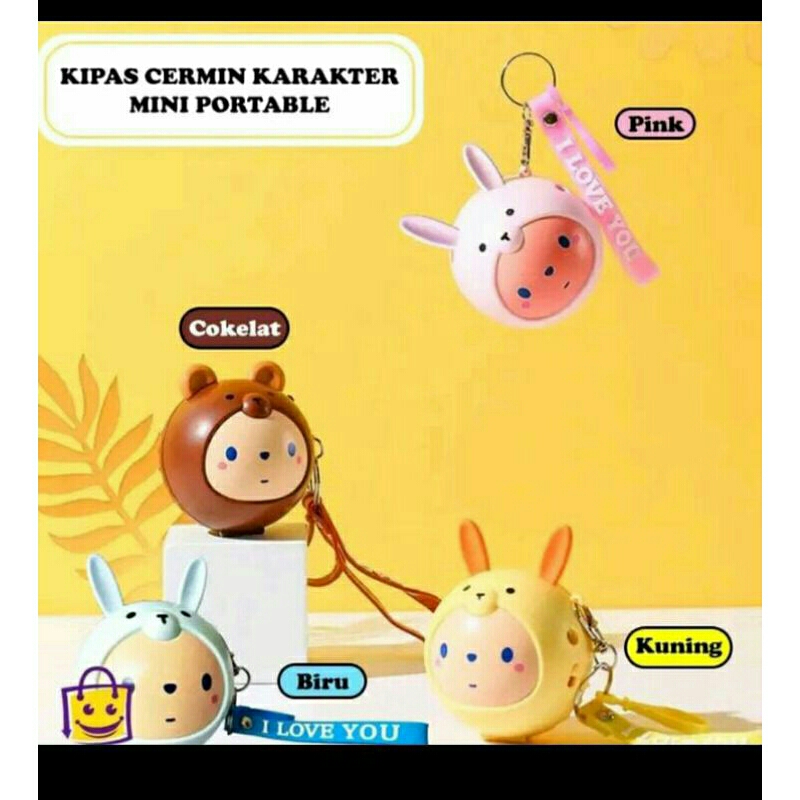 kipas mini/ kipas mini karakter/ kipas angin mini/ kipas angin gantungan kunci