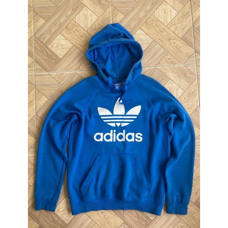 hoodie adidas three foil blue