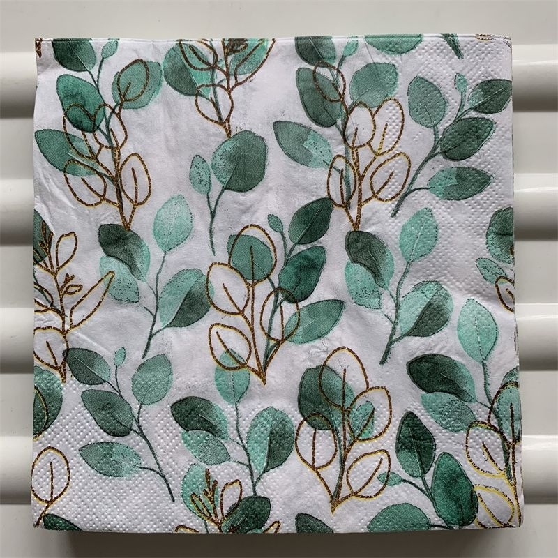 196. Decoupage napkins / Tisu decoupage 33x33cm daun