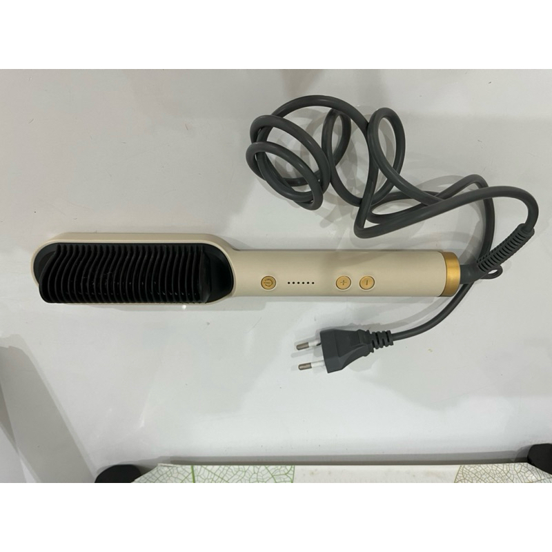 Catokan pelurus rambut merk YK design warna khaki