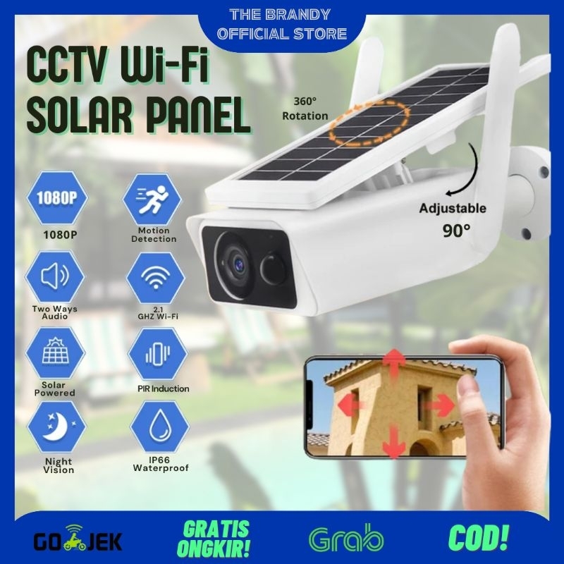 CCTV IP CAMP SOLAR PANEL WIRELESS OUTDOOR WATERPOOF