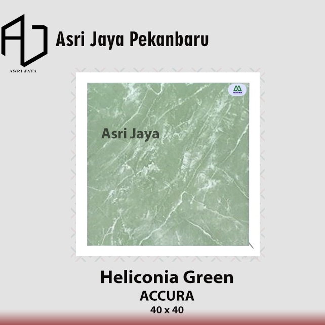 Keramik Lantai Kilat Mulia Accura 40x40 Heliconia Green KW 1