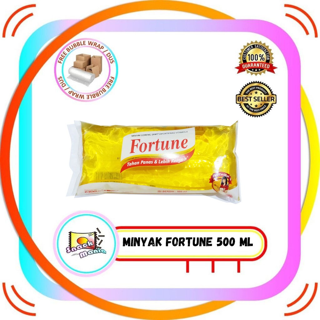 

Fortune Minyak Goreng Kelapa Sawit Vitamin A ~ 500 ml Pillow Pack
