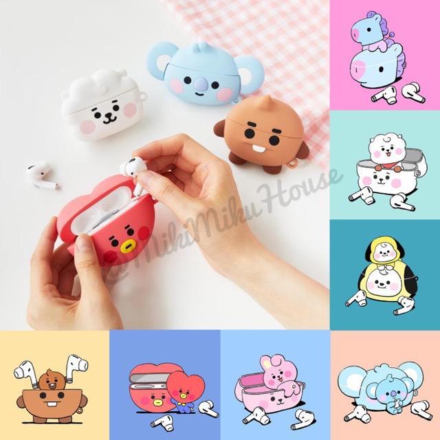 BT21 AIRPODS PRO CASE OFFICIAL BABY AIRPOD FACE CASE IPHONE 11 PRO MAX BTS ORI KOREA CASING