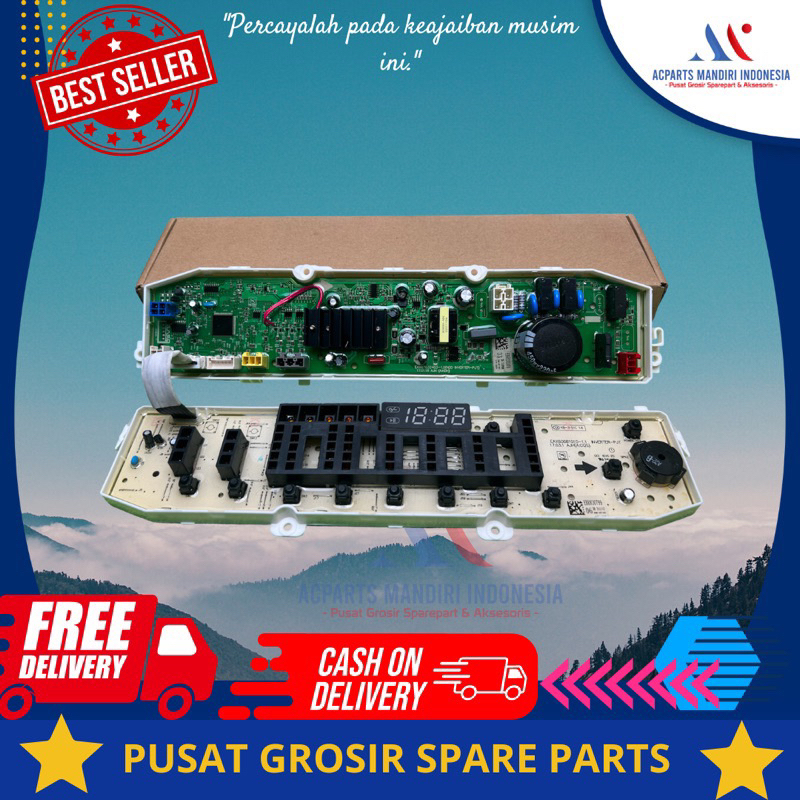 LG Smarts Inverter TS2175VSAM 7.5kg, Modul pcb mesin cuci lg smarts inverter Top Loading
