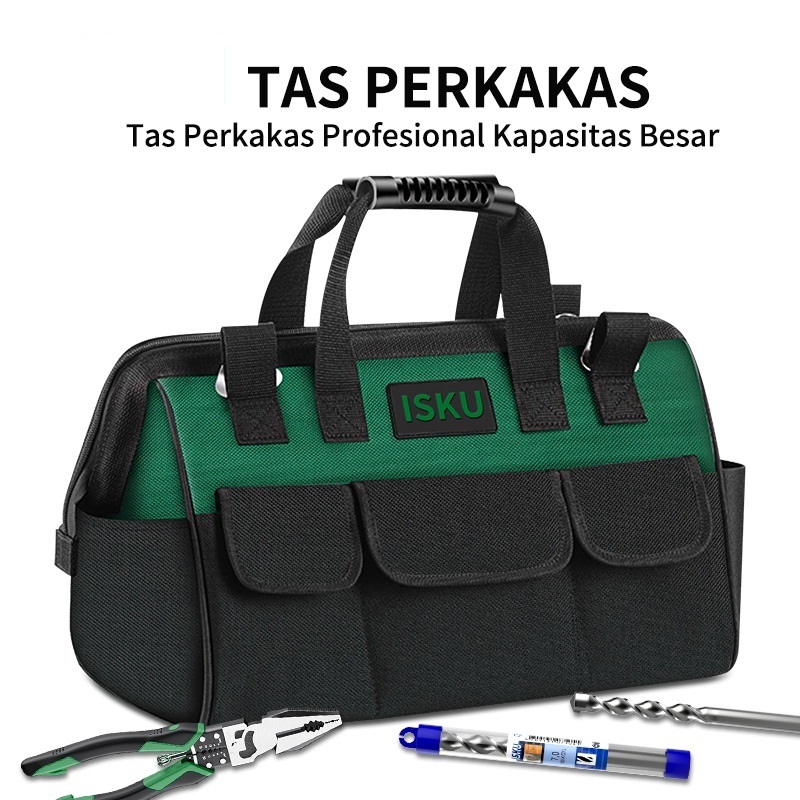 Toolbag 13-17 Inch Kain Oxford Tebal / Tas Alat Perkakas Kuat / Tas Perkakas / Toolkit Toolbox