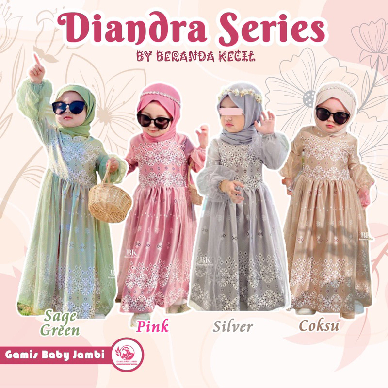 Readystock ‼️ GAMIS DIANDRA IED SERIES DRESS ONLY ORIGINAL BY BERANDA KECIL - Gamis Pesta Anak Mewah