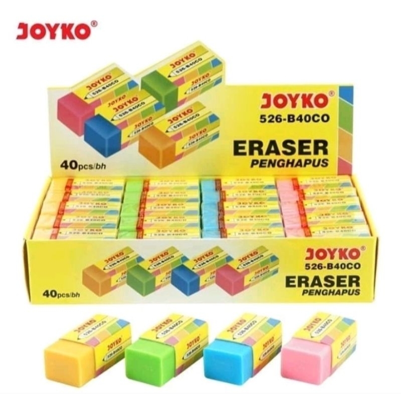 

PENGHAPUS JOYKO WARNA WARNI/ERASER STIP 526-B40CO