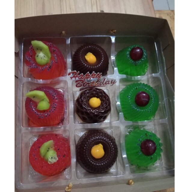 

puding buah happy birthday