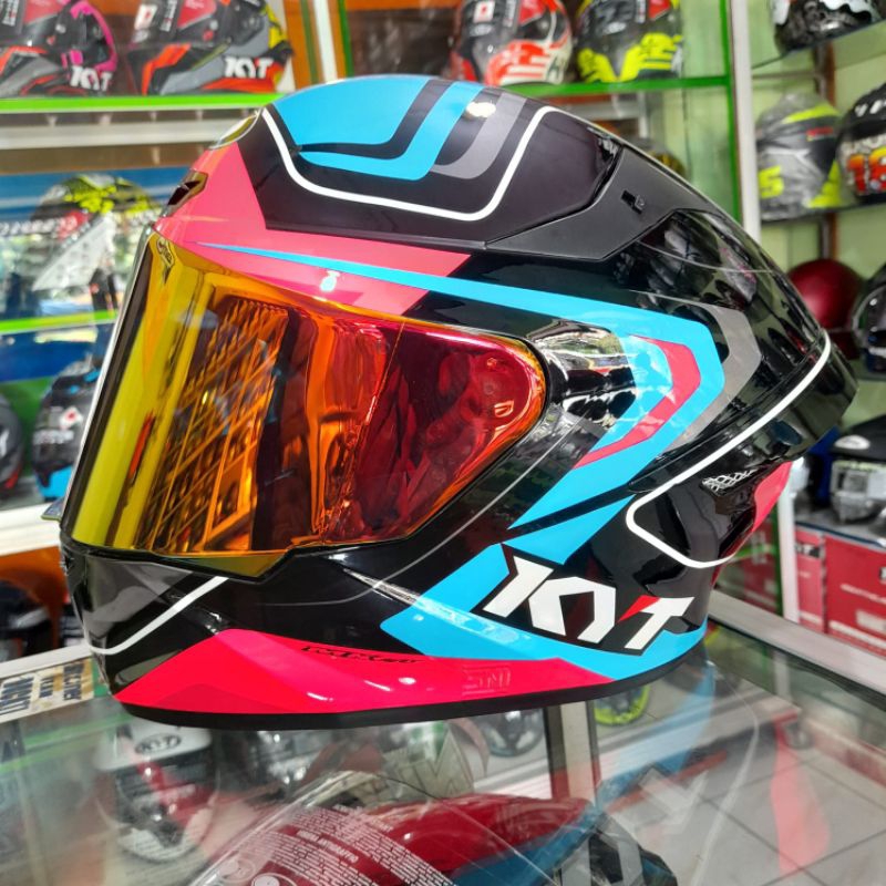 helm kyt tt course overtech black/fuxia