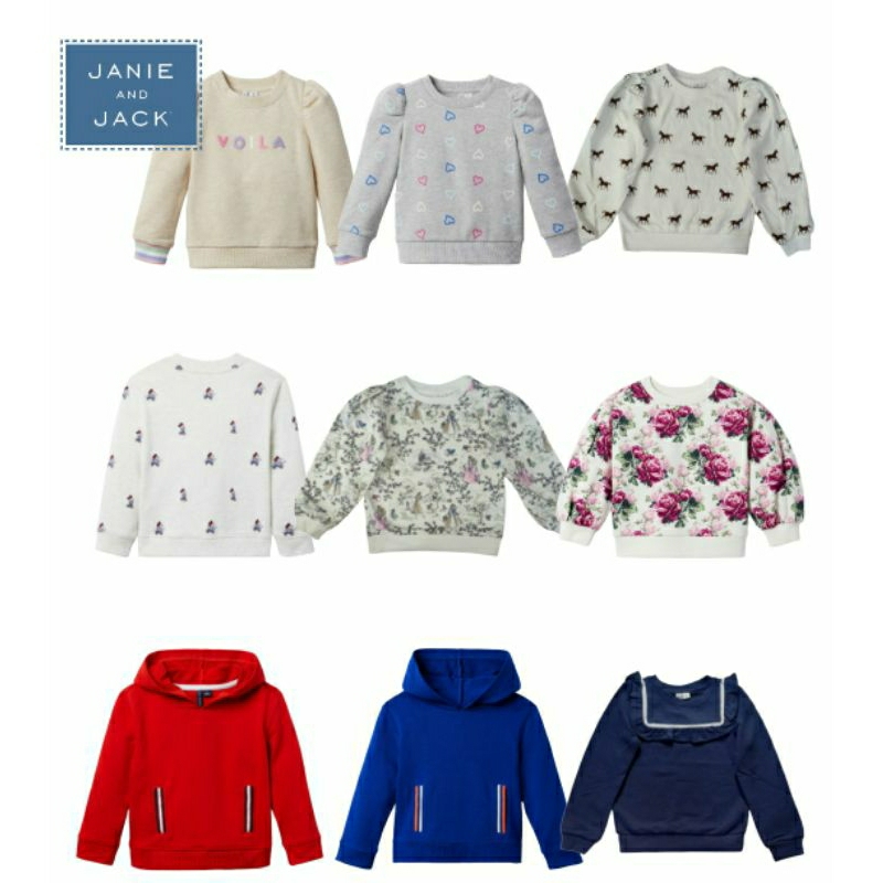 Janie and Jack Sweatshirt for Girls &  Boys / Sweater Anak Perempuan & Laki-laki Janie & Jack Part 1
