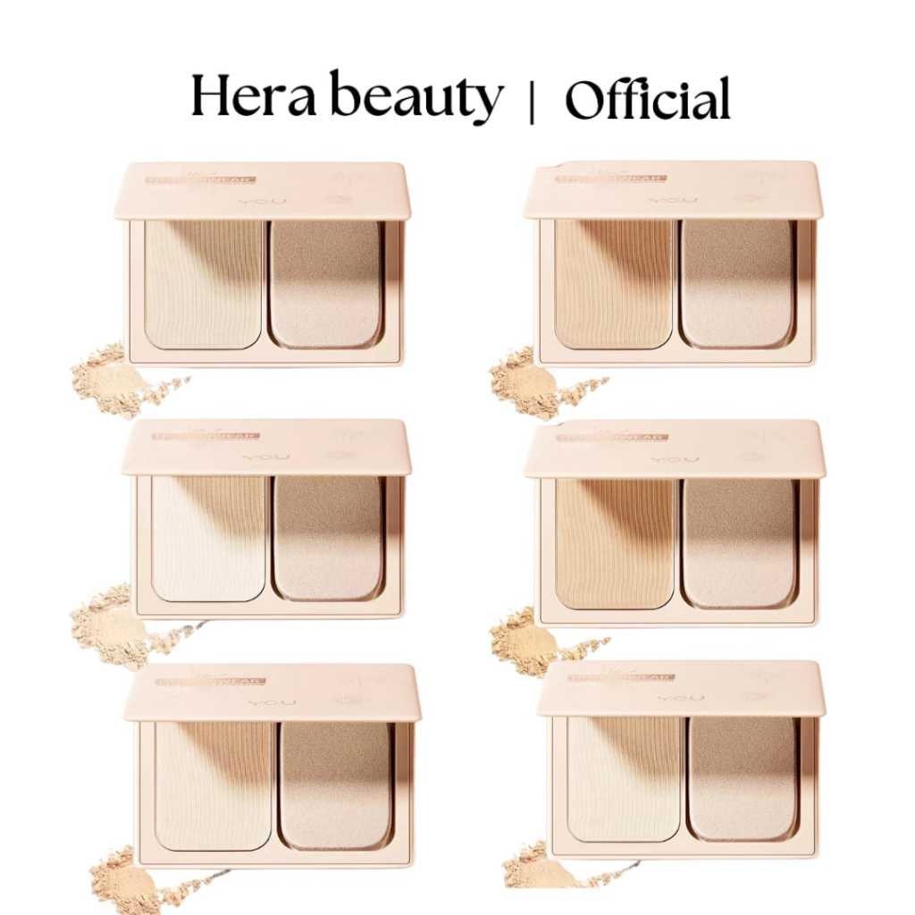 Y.O.U Noutriwear + Silky Pressed Foundation | Bedak Padat | Tahan Lama 24 Jam