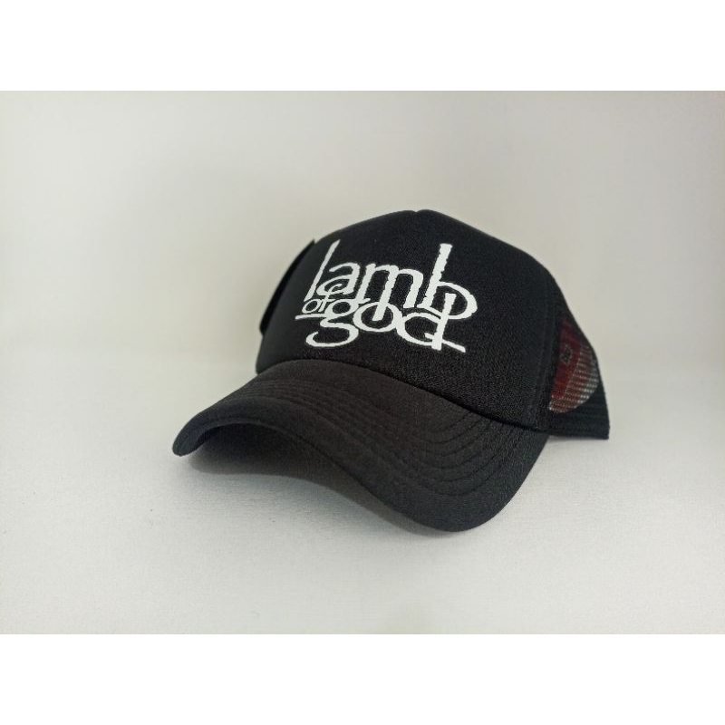 Topi Jaring Lamb Of God || Topi Trucker Dewasa