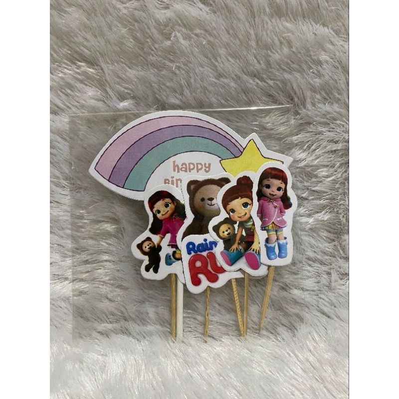 Topper Cake Rainbow Ruby