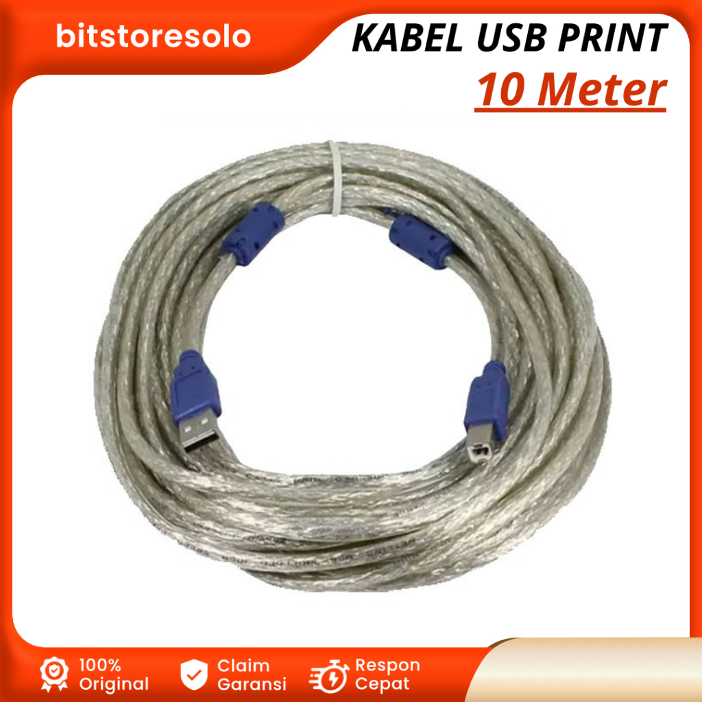 Kabel Printer USB 10 Meter USB To Printer 10 Meter