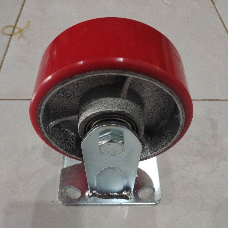 Roda PU 5" Mati HEAVY DUTY / Roda PU 5" FIXED HEAVY DUTY