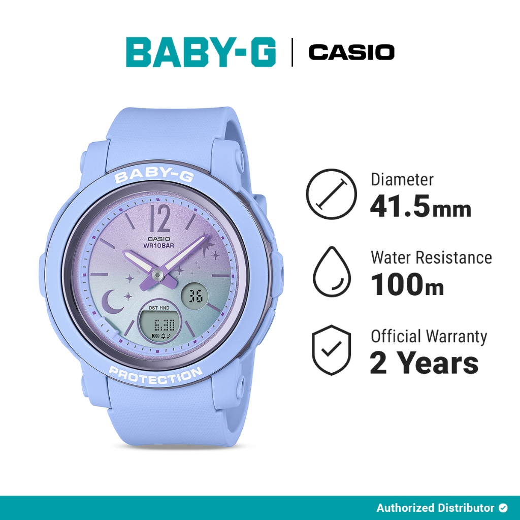 [READY INSTANT] Baby-G Jam Tangan Wanita BGA-290DS-2ADR Digital Analog Original