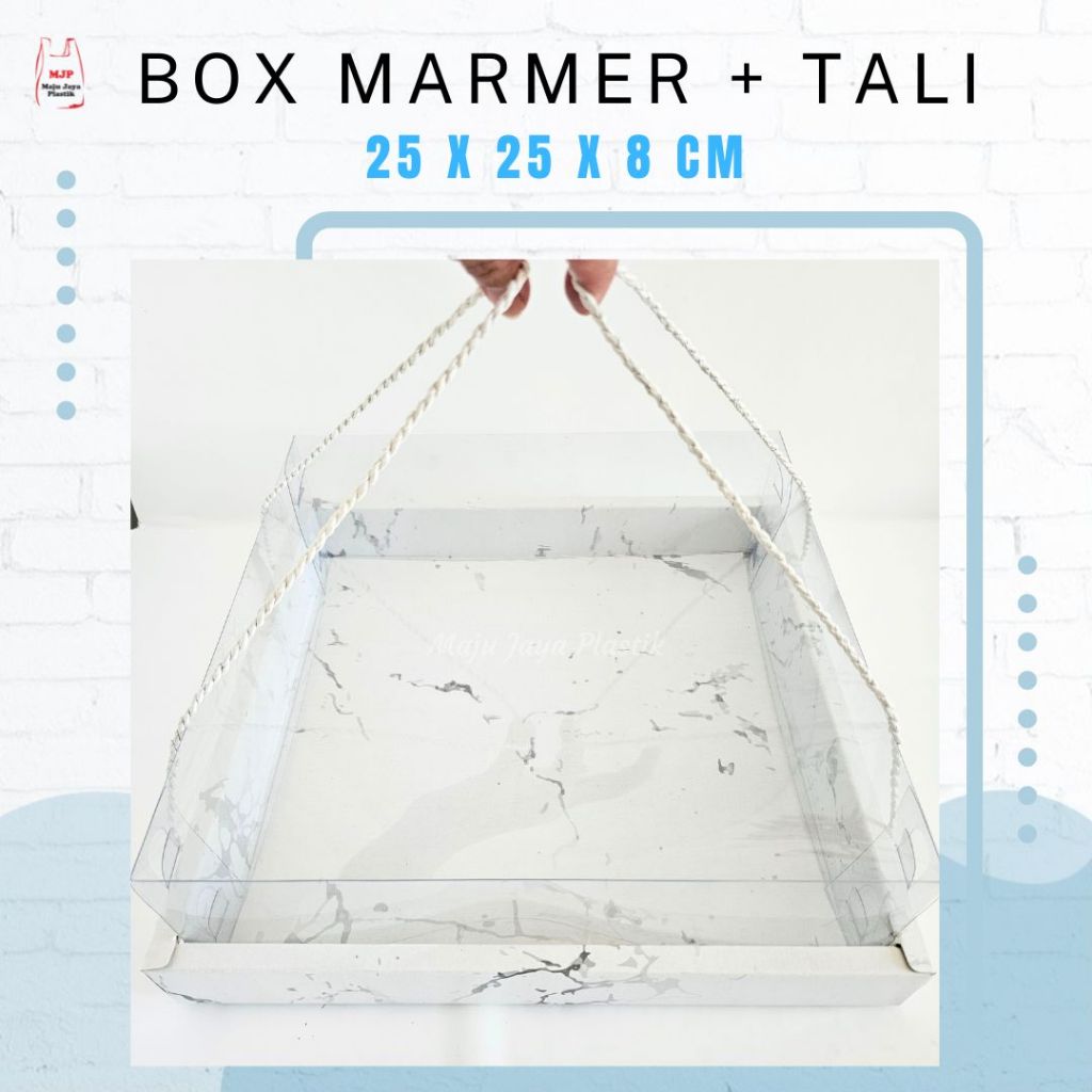 Kotak Mika Puding Mini 9 Slot Sekat 25x25x8 cm | Tatakan Kue, Mini Cake, Dessert Box hampers Lebaran