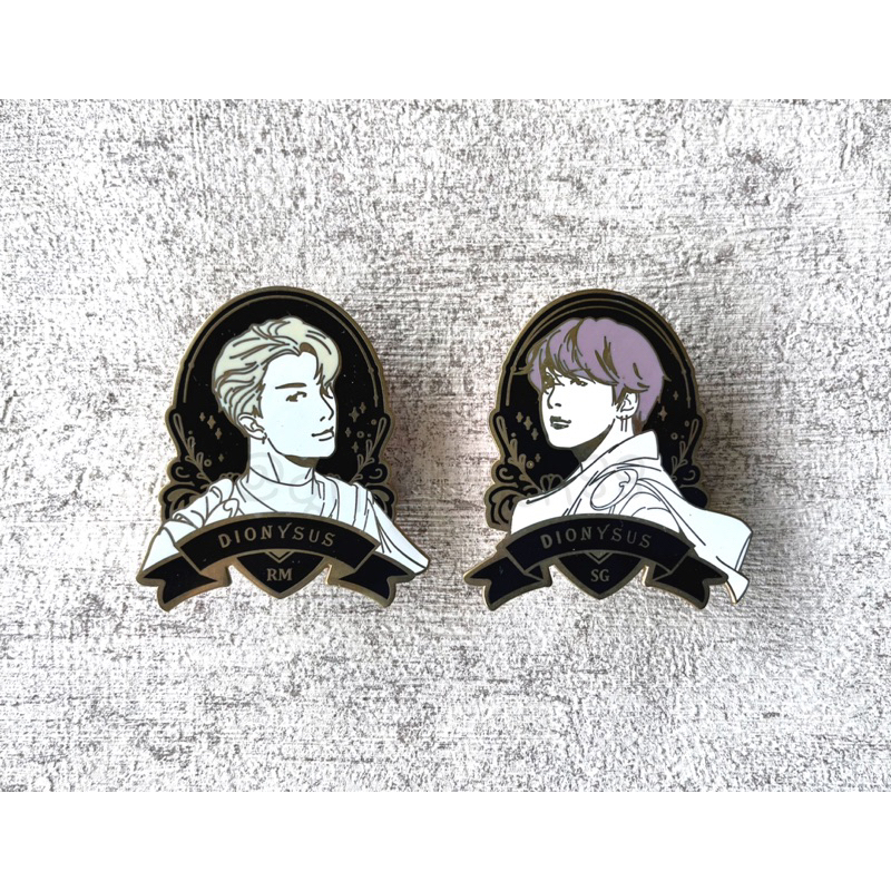 [CEK VARIASI] BTS RM SUGA Dionysus Enamel Pin Badge | BANGTAN Namjoon Yoongi