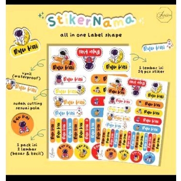 

STIKER CUSTOM NAMA ALL in One 58pcs
