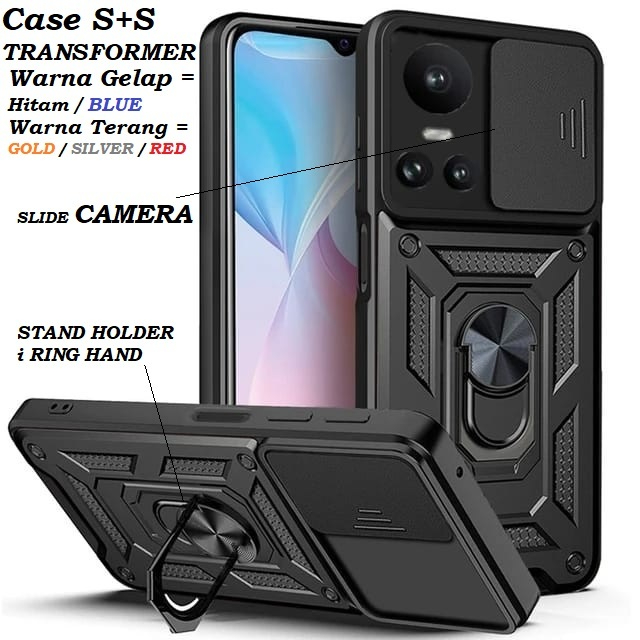 Hardcase iRiNG-STANDING-SLIDE-Camera OPPO Reno10 15 15F 14 14F 13F 12 12F 11F 11 F 10Pro 10 Pro Reno