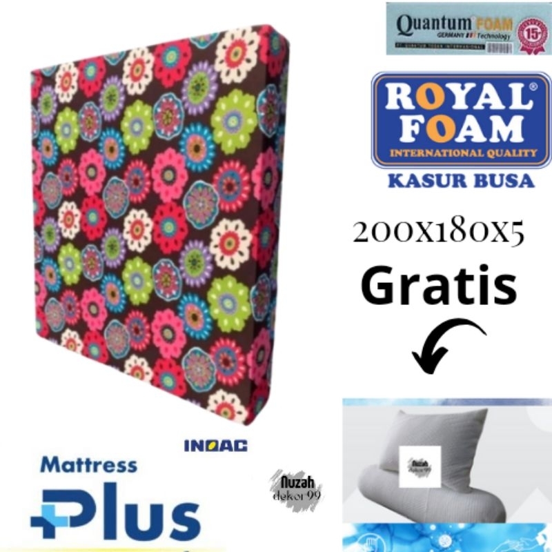 Kasur 200x180x5 INOAC ROYAL QUANTUM MATTRESS PLUS