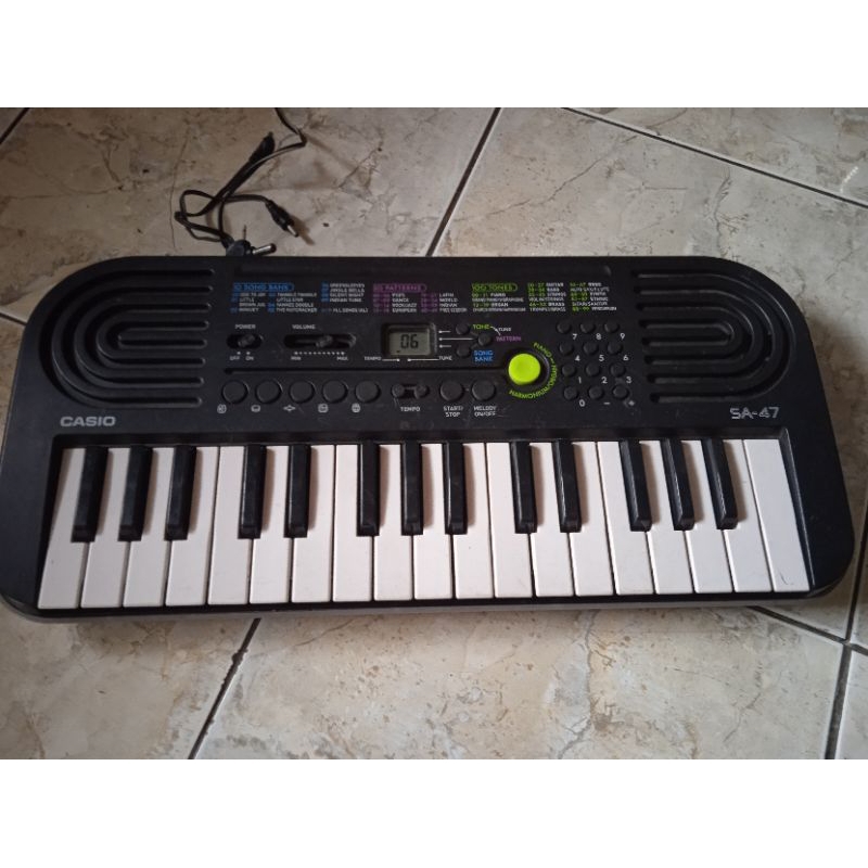 piano casio sa 47 bekas normal