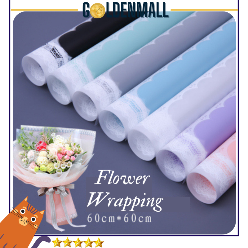 

Kertas Buket Bunga MOTIF RENDA LACE BORDER Cellephone Flower Wrapping Paper 6175